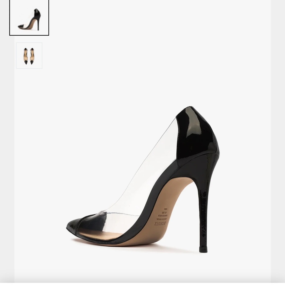 SCHUTZ Black and Tan Pointed Heels - Picture 2 of 8
